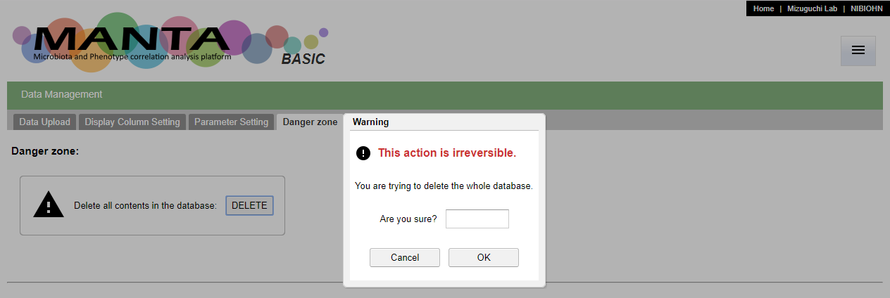 To set the parameter type